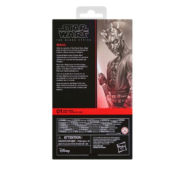 Star Wars - The Black Series - Maul Shadow Lord Premium Action Figure - Packshot 4