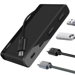 Belkin 4-Port USB-C Mini Hub (USB Type-C)