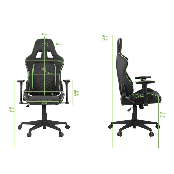Razer™ Edition – Tarok X Cloth Gaming Chair PC EB Games Australia