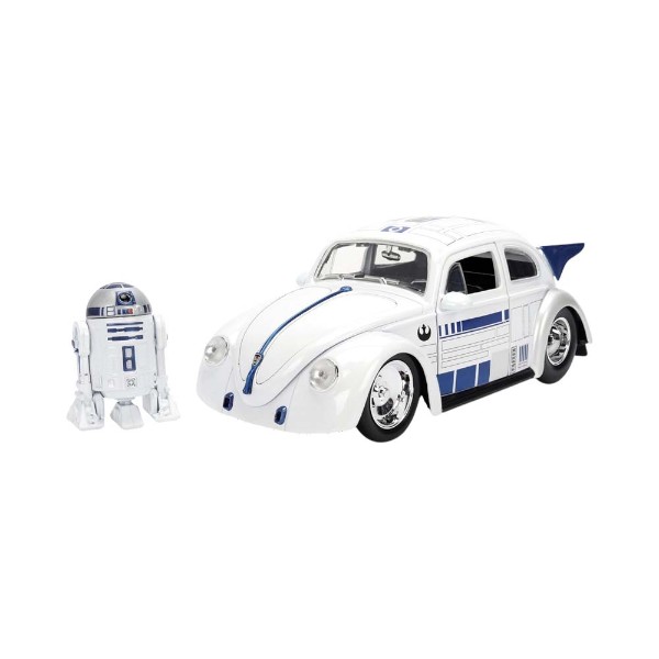 Star Wars - 1959 Volkswagen Drag Beetle with R2D2 1/24th Scale Die-Cast Vehicle Replica - Packshot 1