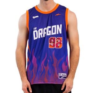 Spyro the Dragon - Spyro Flames Basketball Jersey