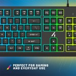4Gamers - Lightup Gaming Keyboard - Black - Packshot 6