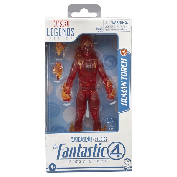 Marvel - The Fantastic Four: First Steps - Legends Series Human Torch Action Figure - Packshot 6