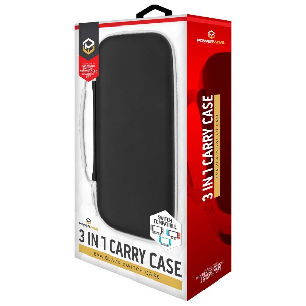 Powerwave 3 in 1 Carry Case for Nintendo Switch  – EVA Black - Packshot 2