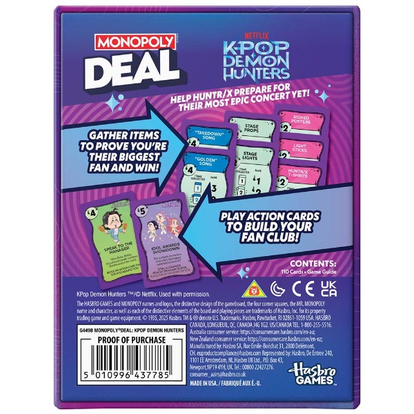Monopoly Deal: KPop Demon Hunters Card Game - Packshot 2