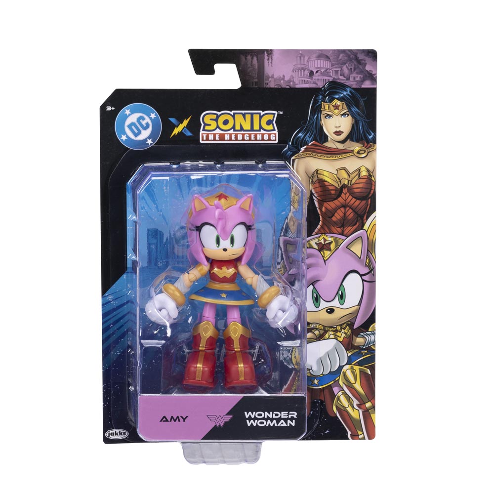 DC X Sonic the Hedgehog - Amy as Wonder Woman Action Figure - Packshot 3