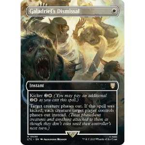 Magic: The Gathering - TCG - Commander: The Lord of the Rings: Tales of Middle-earth - Galadriel's Dismissal (Borderless) Foil 500 - NM/M