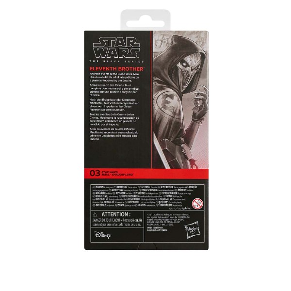 Star Wars - The Black Series - Maul Shadow Lord Eleventh Brother Action Figure - Packshot 4