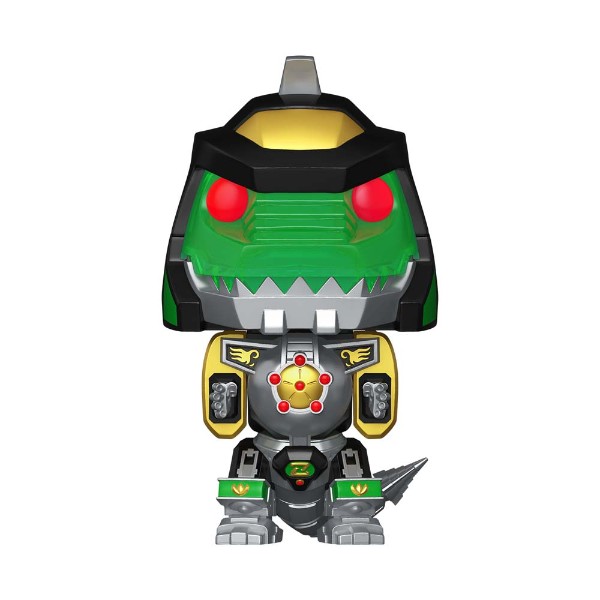 Mighty Morphin Power Rangers - Dragonzord with Green Ranger Bitty Pop! Bot Vinyl Figure - Packshot 2