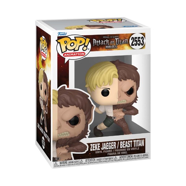 Attack on Titan - Zeke Jaeger / Beast Titan (Split) Pop! Vinyl Figure - Packshot 2