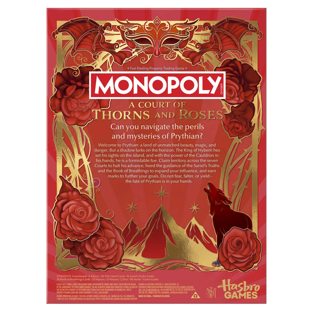 Monopoly - A Court of Thorns and Roses Edition Board Game - Packshot 5