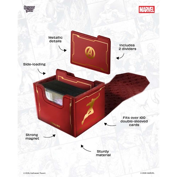Gatherer’s Tavern - TCG - Marvel Super Heroes Domaru Deck Box - Iron Man - Packshot 2