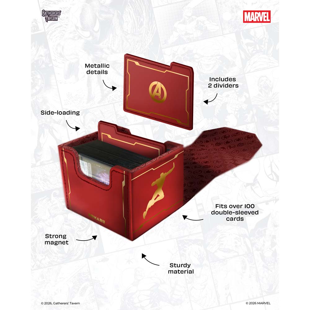 Gatherer’s Tavern - TCG - Marvel Super Heroes Domaru Deck Box - Iron Man - Packshot 2