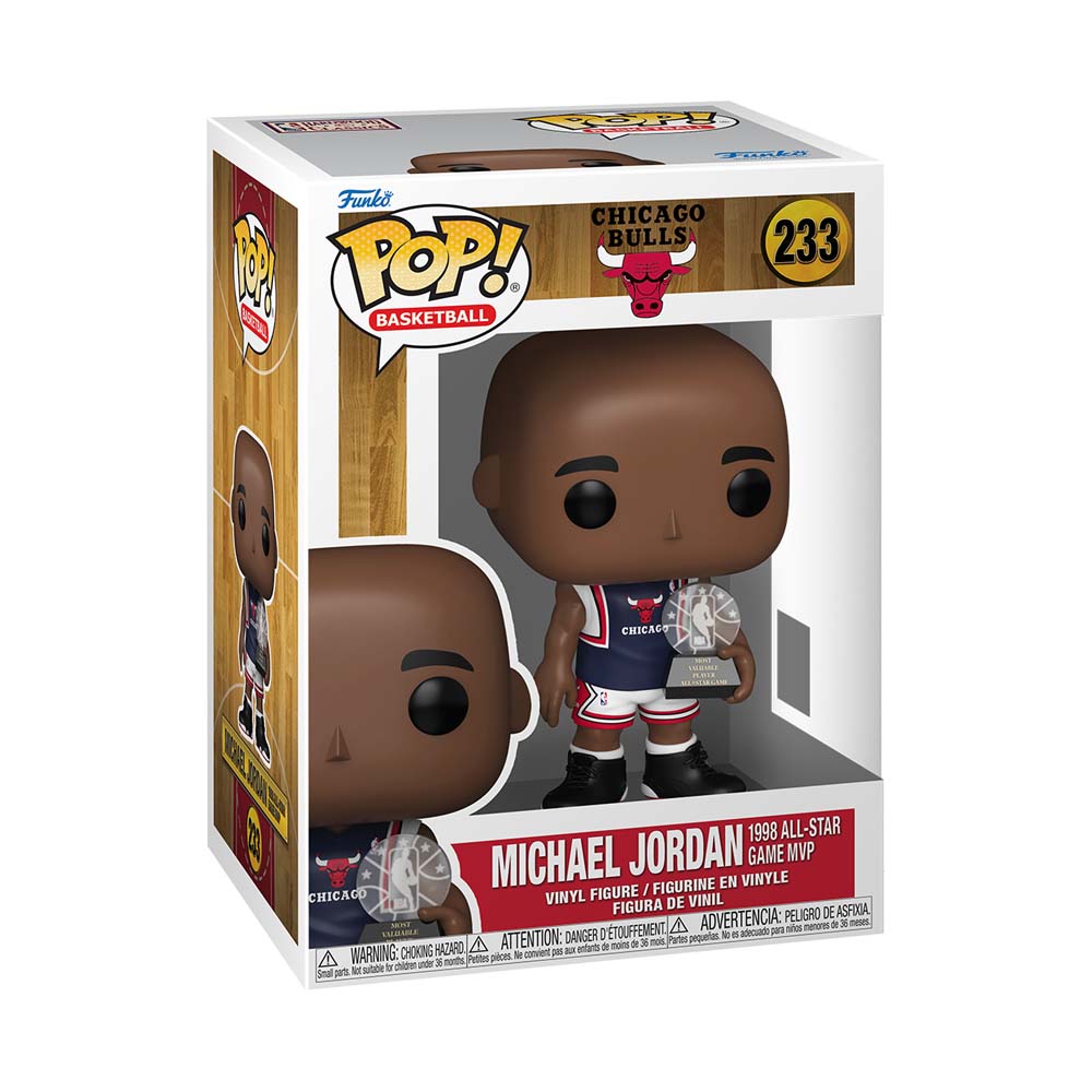 NBA - Chicago Bulls - Michael Jordan 1998 All-Star Game MVP Pop! Vinyl Figure - Packshot 2