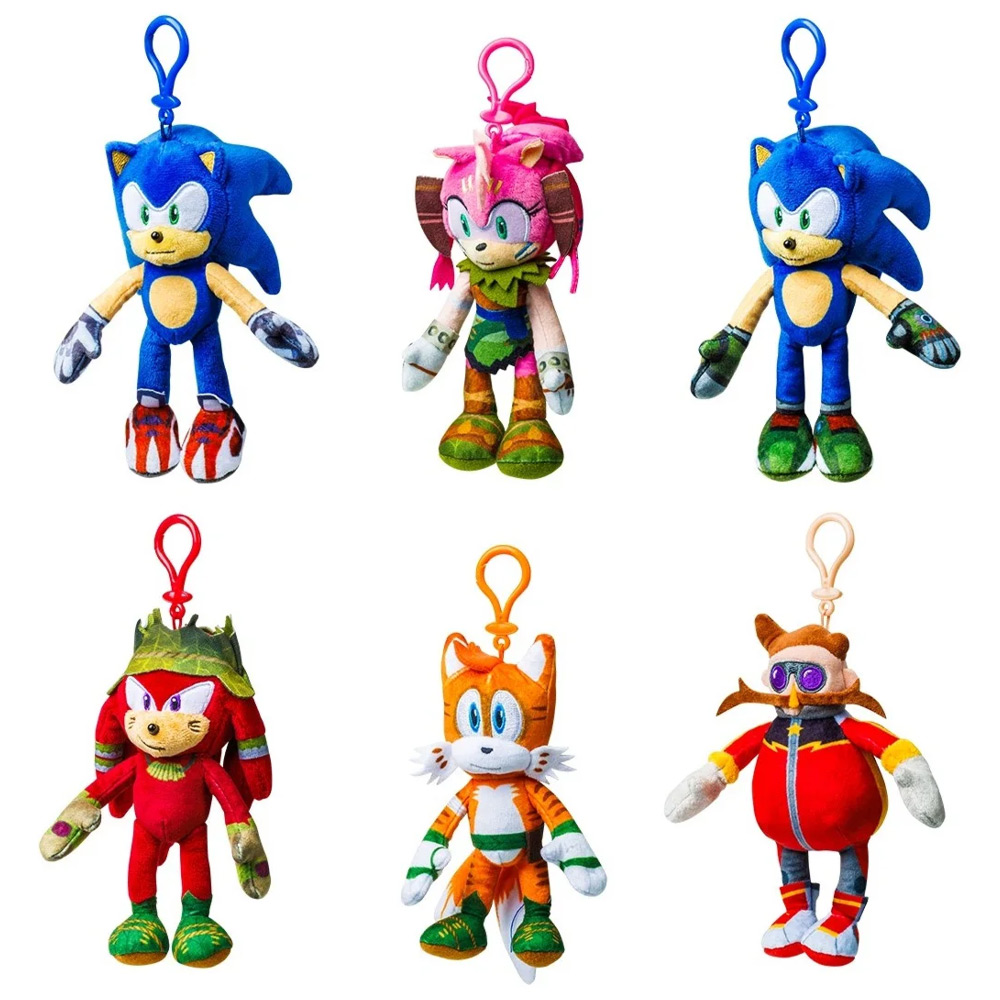 Sonic the Hedgehog Sonic Prime Clip On Plush (Assorted) Toys