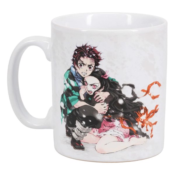 Demon Slayer Keramiktasse Mit Tanjiro Ohrring-Griff – Offiziell Lizenziert, 400 Ml, Sammlerstück Für Fans