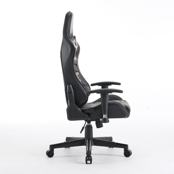 Playmax - Elite Gaming Chair - Fabric Black and Grey Camo - Packshot 3