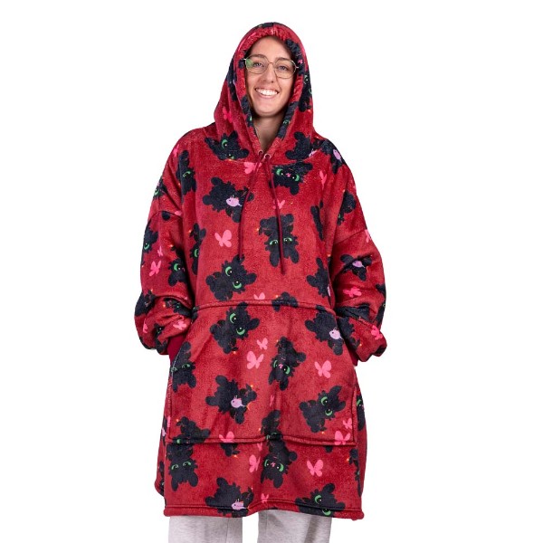 How to Train Your Dragon - Toothless Chibi Oversized Blanket Hoodie - Packshot 3
