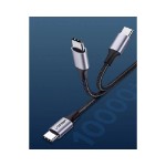 UGREEN USB-C 2.0 Male to USB-C 2.0 Male Cable 1m 60W Fast Charging 480 Mbps Data Transfer Braided - Packshot 3