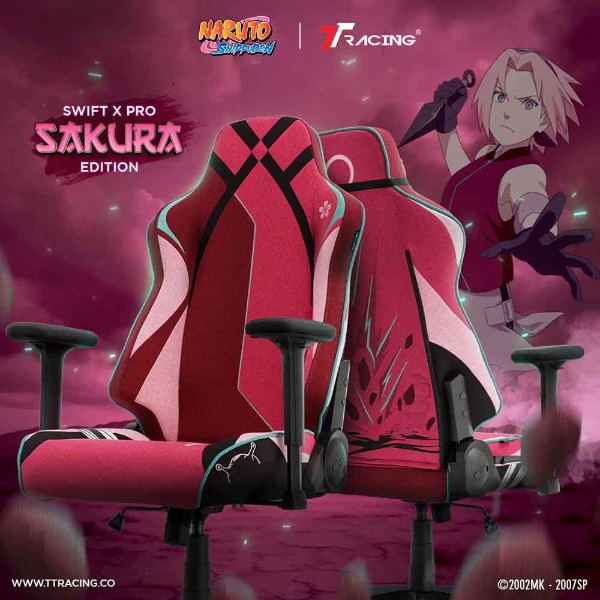 TTRacing Swift X Pro Air Threads Fabric Gaming Chair - Sakura Edition - Packshot 5