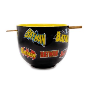 DC Comics - Batman Logo Ramen Bowl with Chopsticks