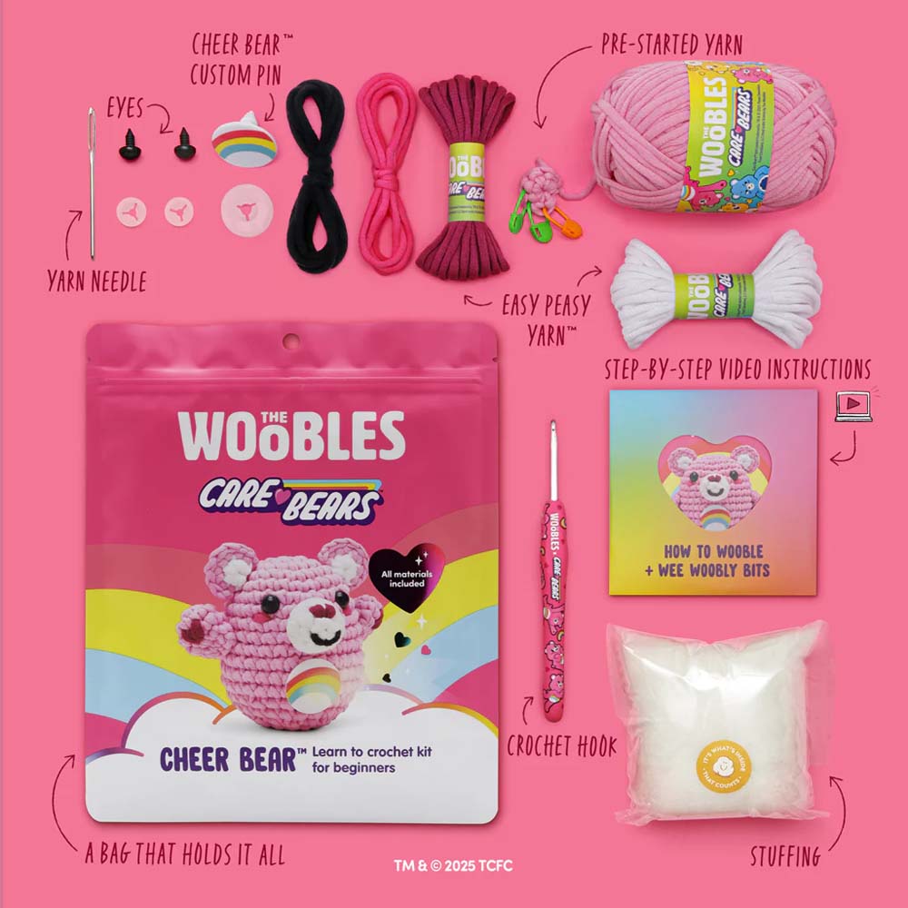Care Bears - The WOOBLES Cheer Bear Crochet Kit - Packshot 4