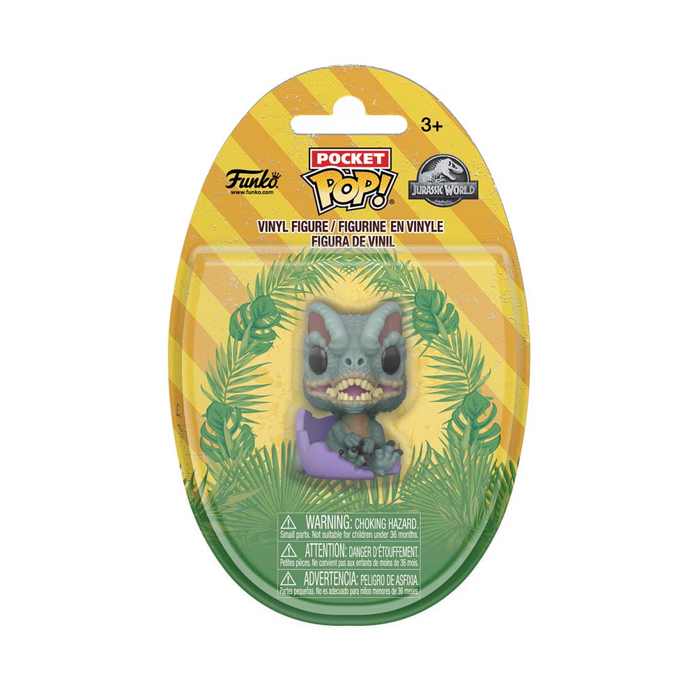 Jurassic Park - Dilophosaurus Hatching Pocket Pop! Vinyl Figure - Packshot 2