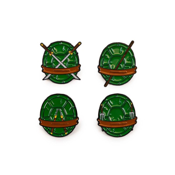 Teenage Mutant Ninja Turtles - Shells Pin 4-Pack - Clothing - ZiNG