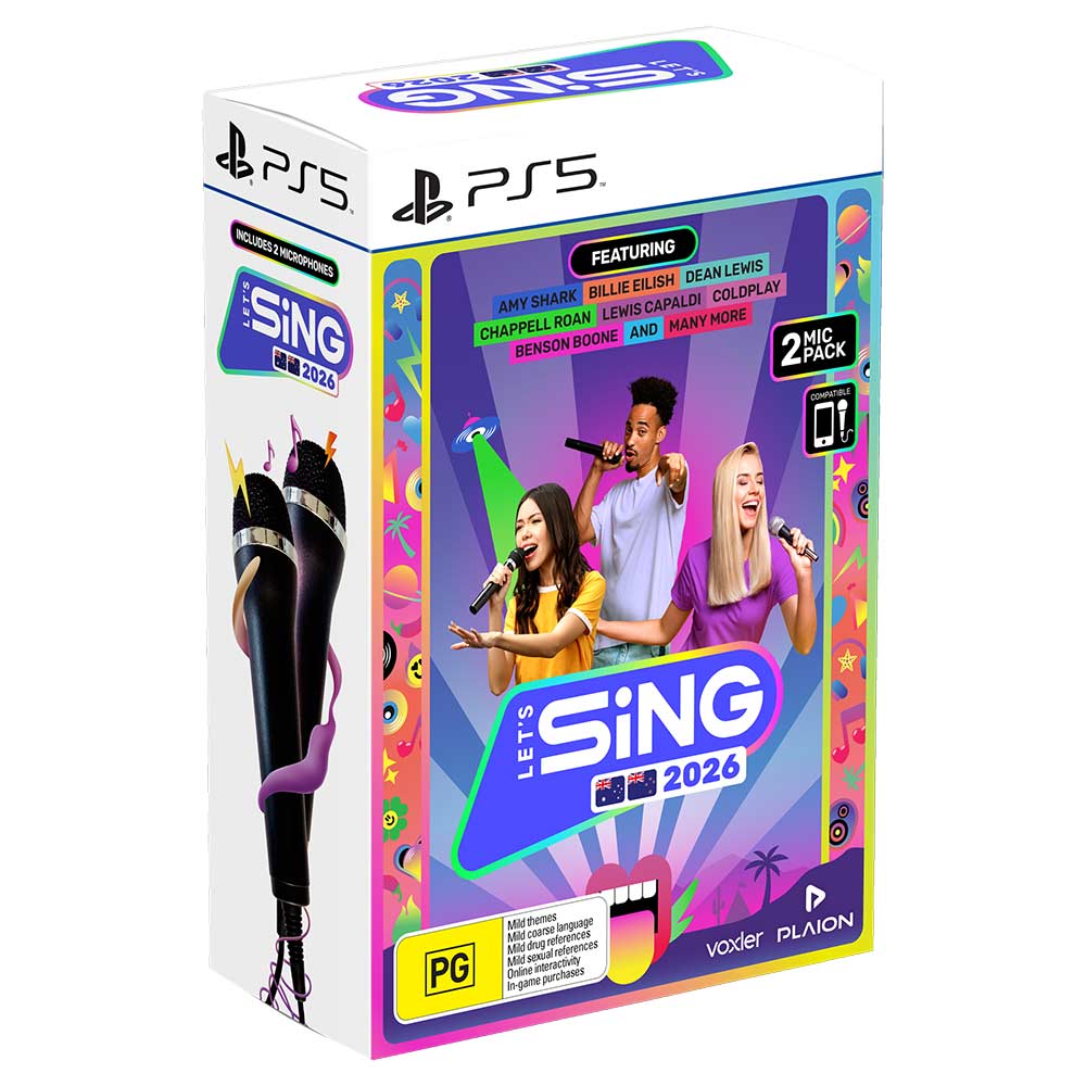 Let's Sing 2026 - 2-Mic Bundle - PlayStation 5 - EB Games Australia