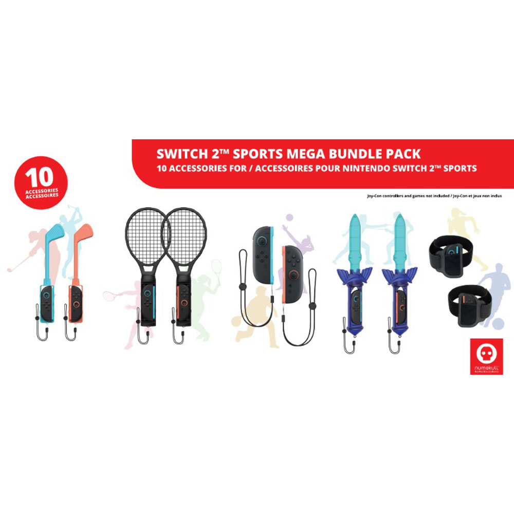 10-in-1 Accessories Bundle - Switch 2 Mega Sports Pack - Packshot 2