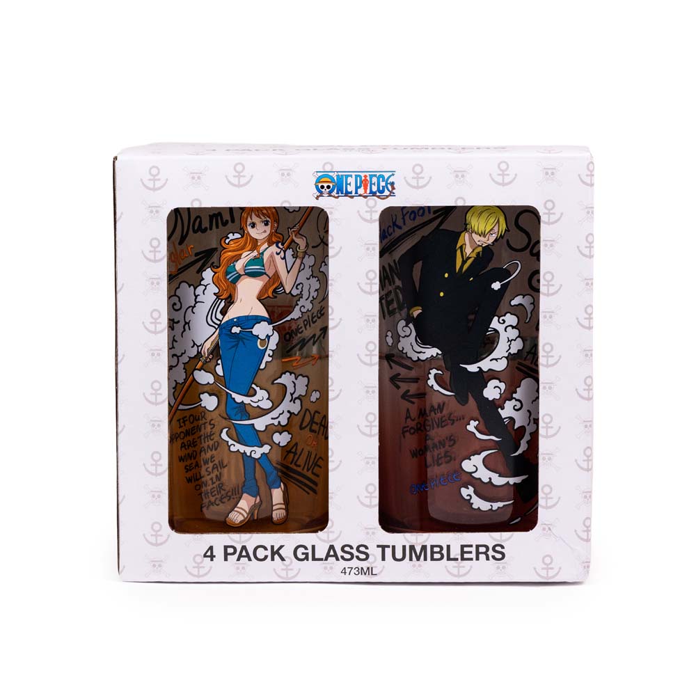 One Piece - Straw Hat Crew Glass 4-Pack - Packshot 4