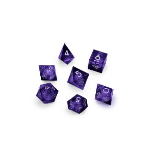 Tabletop - RPG 7-Set Dice - Glitter Purple