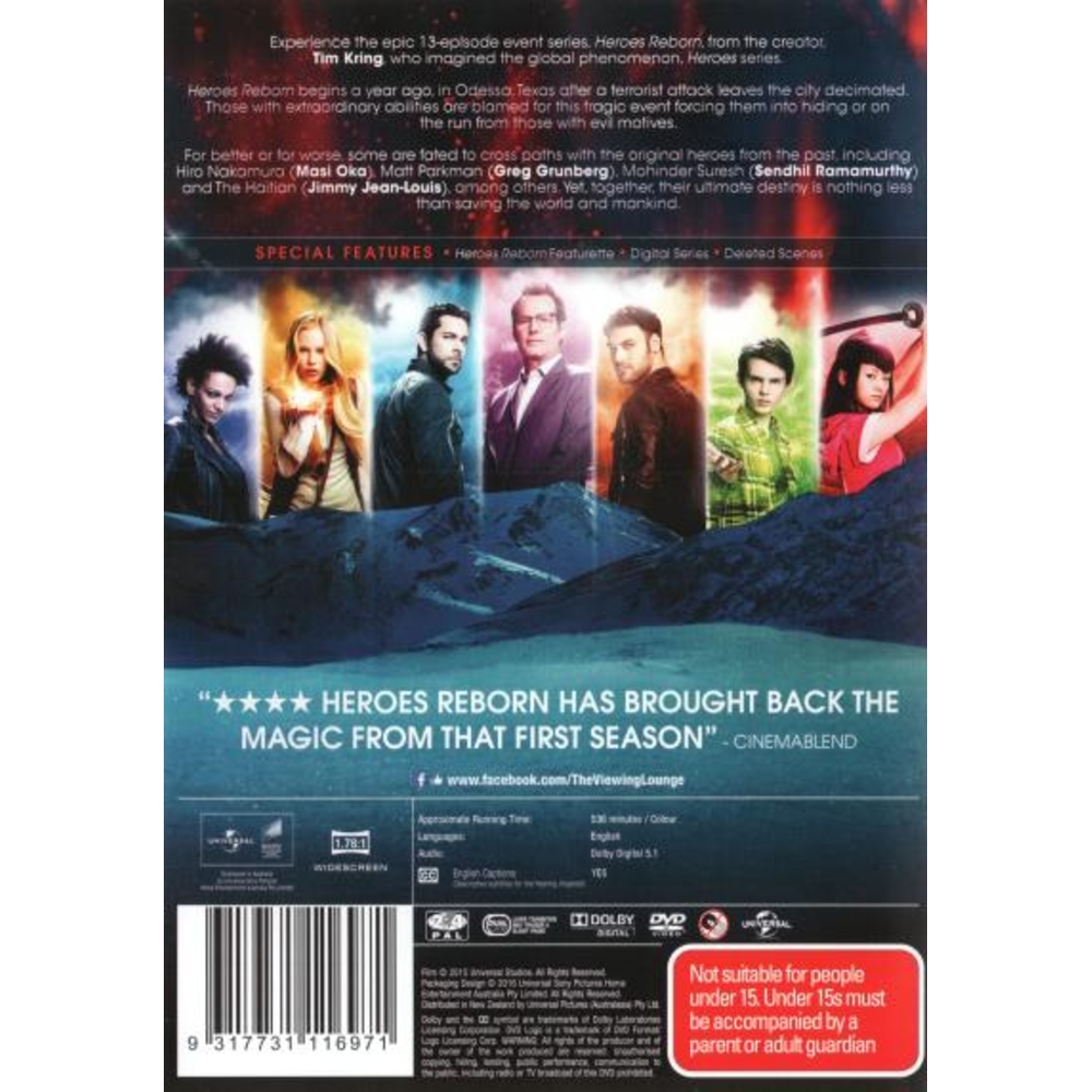 Heroes Reborn: Season 1 - Packshot 2