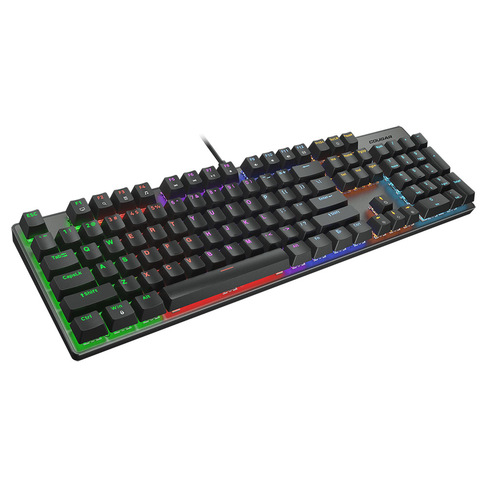 Cougar ULTIMUS EX Red Mechanical Doubleshot Keycap Gaming Keyboard - Black - Packshot 3