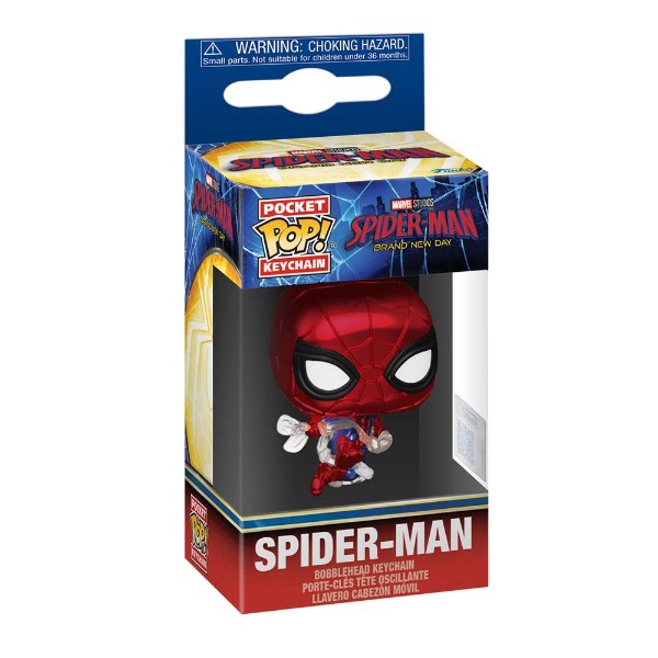 Marvel - Spider-Man: Brand New Day - Spider-Man Metallic Pocket Pop! Keychain - Packshot 2