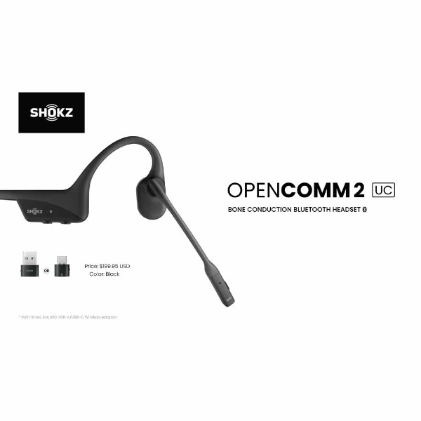 Shokz OpenComm2 UC (2025) USB-A - Electronics - EB Games Australia