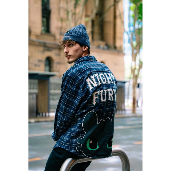 How to Train Your Dragon - Night Fury Flannel Long-Sleeve Shirt - Packshot 6