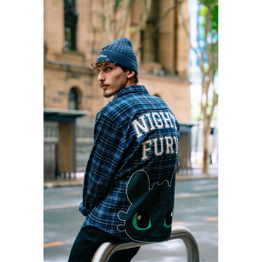 How to Train Your Dragon - Night Fury Flannel Long-Sleeve Shirt - Packshot 6