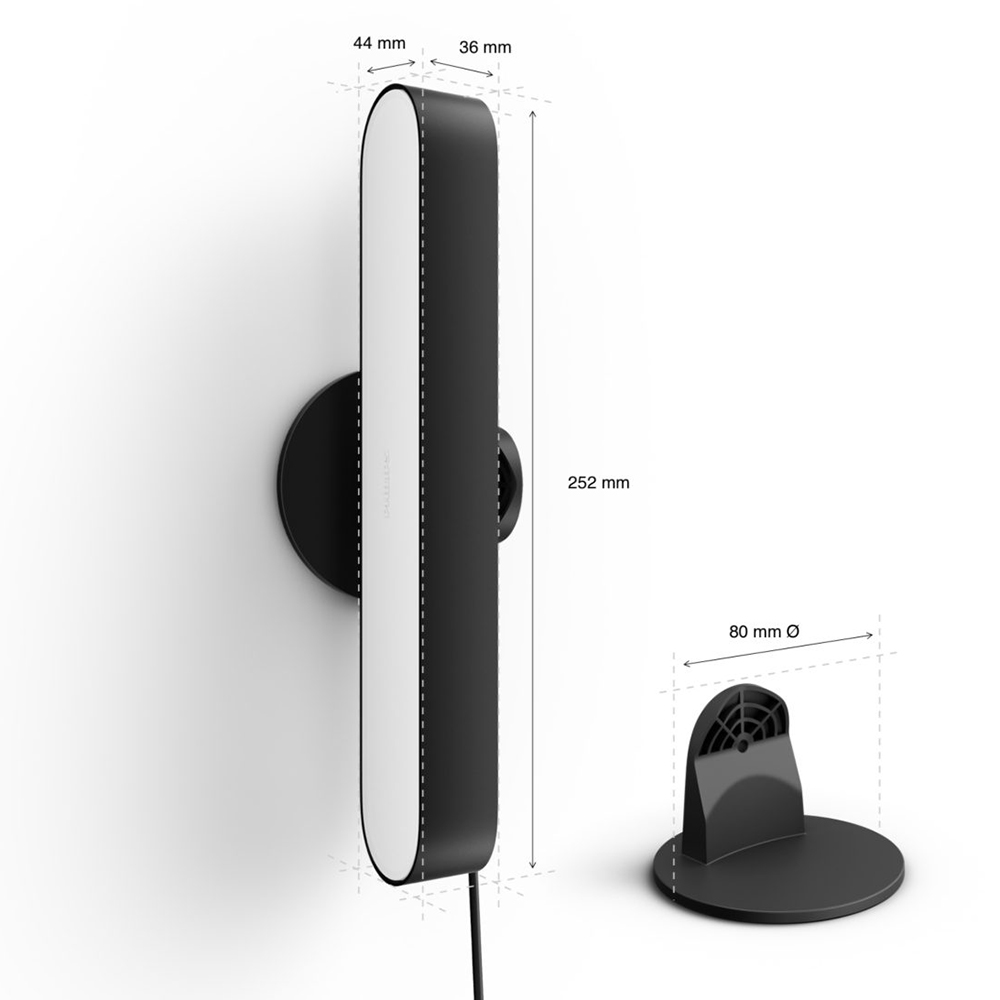 Philips - Hue Play Light Bar Extension Pack - Black - Packshot 4