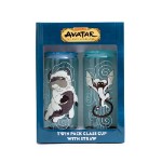 Avatar: The Last Airbender - Appa & Momo Glass Cup with Straw Twin Pack - Packshot 3