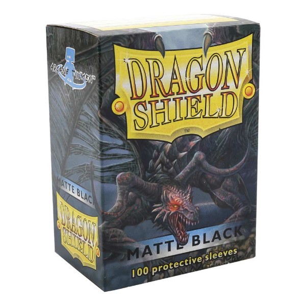 Dragon Shield TCG - 100 Matte Dual Trading Card Sleeves - Black - Packshot 1