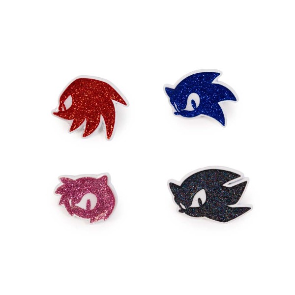 Sonic the Hedgehog - Glitter Character Pin 4-Pack - Packshot 1