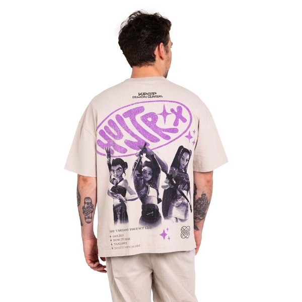 Netflix - KPop Demon Hunters - HUNTR/X Tour Oversized T-Shirt - Packshot 3
