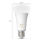 Philips - Hue White Ambiance A67 - E27 / ES 1600Lm Smart Bulb - Packshot 2
