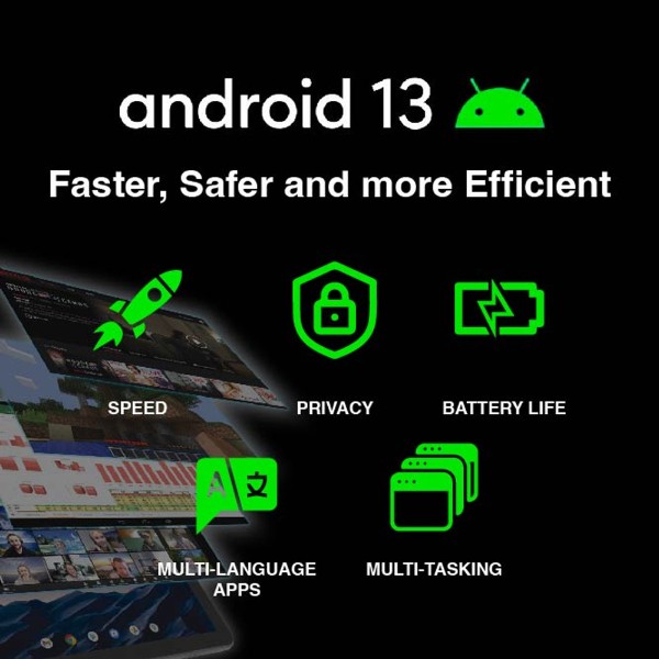 Laser - 10" 4G Android Tablet with Case and Earbuds - Packshot 3