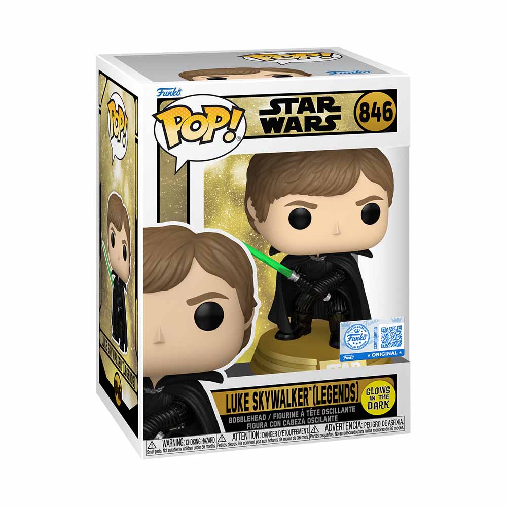 Star Wars – Luke Skywalker (Legends) Glow Pop! Vinyl Figure - Packshot 3