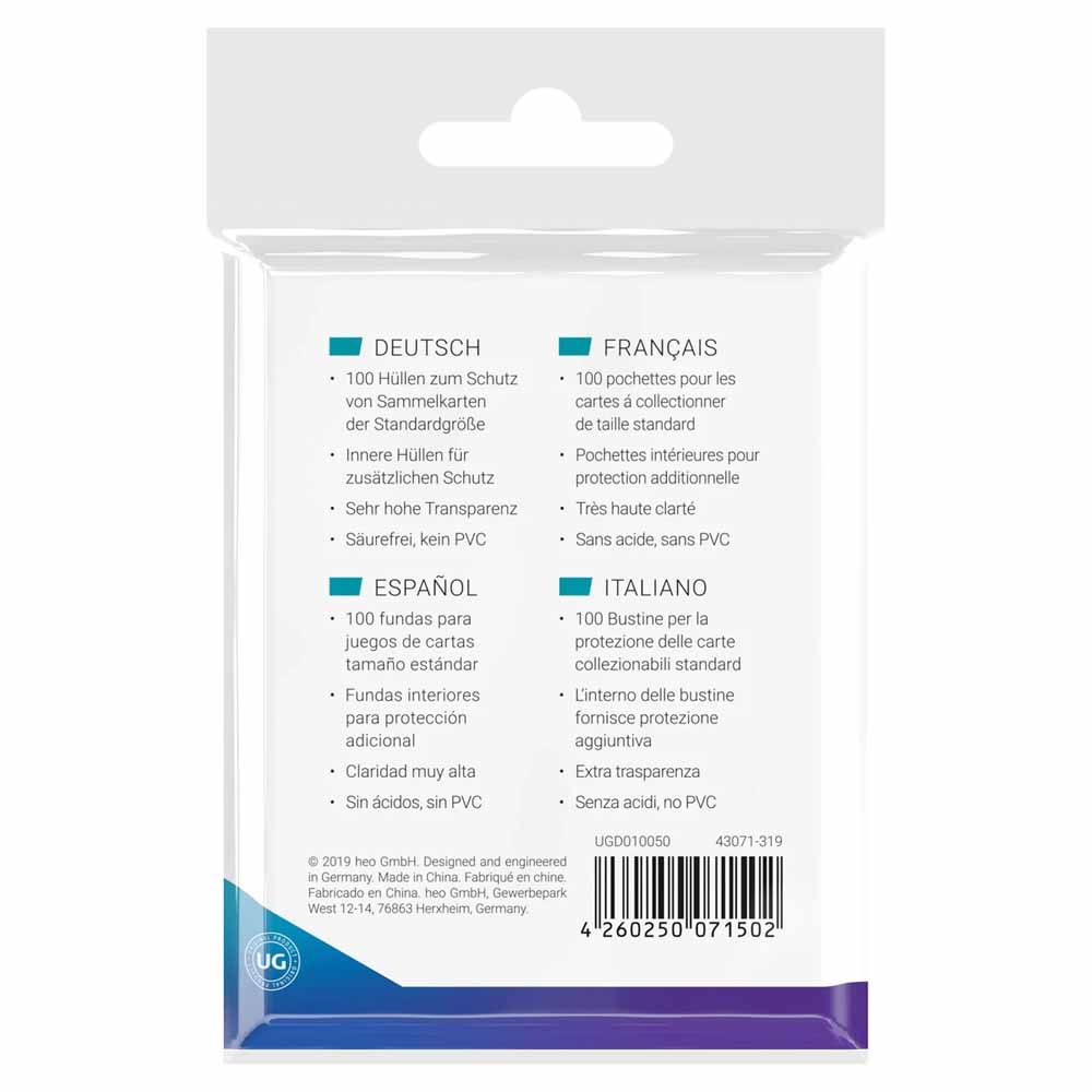 Ultimate Guard TCG – Precise-Fit Inner Sleeves - Transparent - Packshot 3