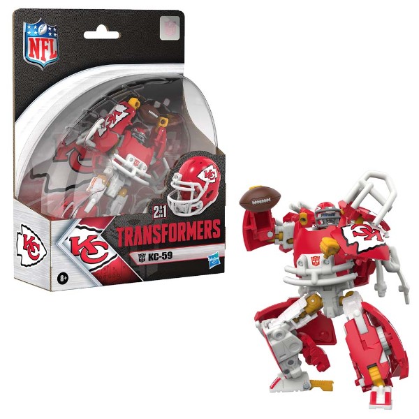 Transformers x NFL - Kansas City Chiefs KC-59 Action Figure - Packshot 4