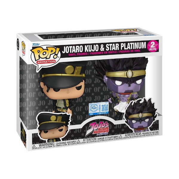 Jojo's Bizarre Adventure - Jotaro Kujo & Star Platinum Pop! Vinyl Figure 2-Pack - Packshot 2
