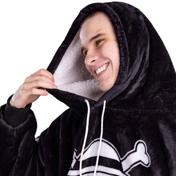 One Piece - Straw Hat Jolly Roger Oversized Blanket Hoodie - Packshot 3